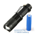 T6 LED pequeno bolso tocha luz tático Zoomable lanterna LED com clipe